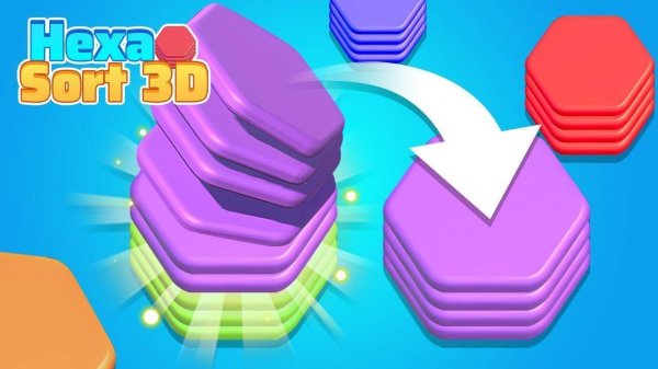 Hexa Sort 3D: Puzzle & Merge Game