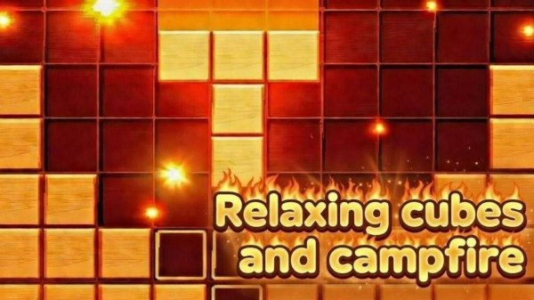 Relaxing Cubes and Campfire: A Peaceful Puzzle Game