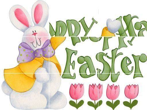 Easter Bunny Slide Puzzle Game