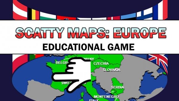 Scatty Maps Europe Puzzle Game