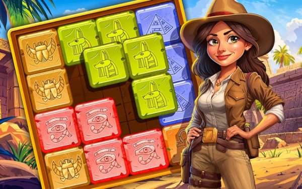 Temple Blocks: Ancient Egypt Puzzle