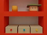 Hat Cube Room Escape Puzzle