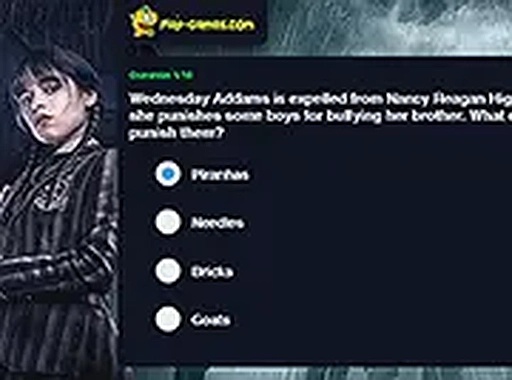 Are You a Wednesday Fan? Quiz Game